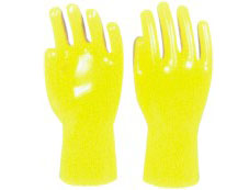 短筒棉毛浸塑手套